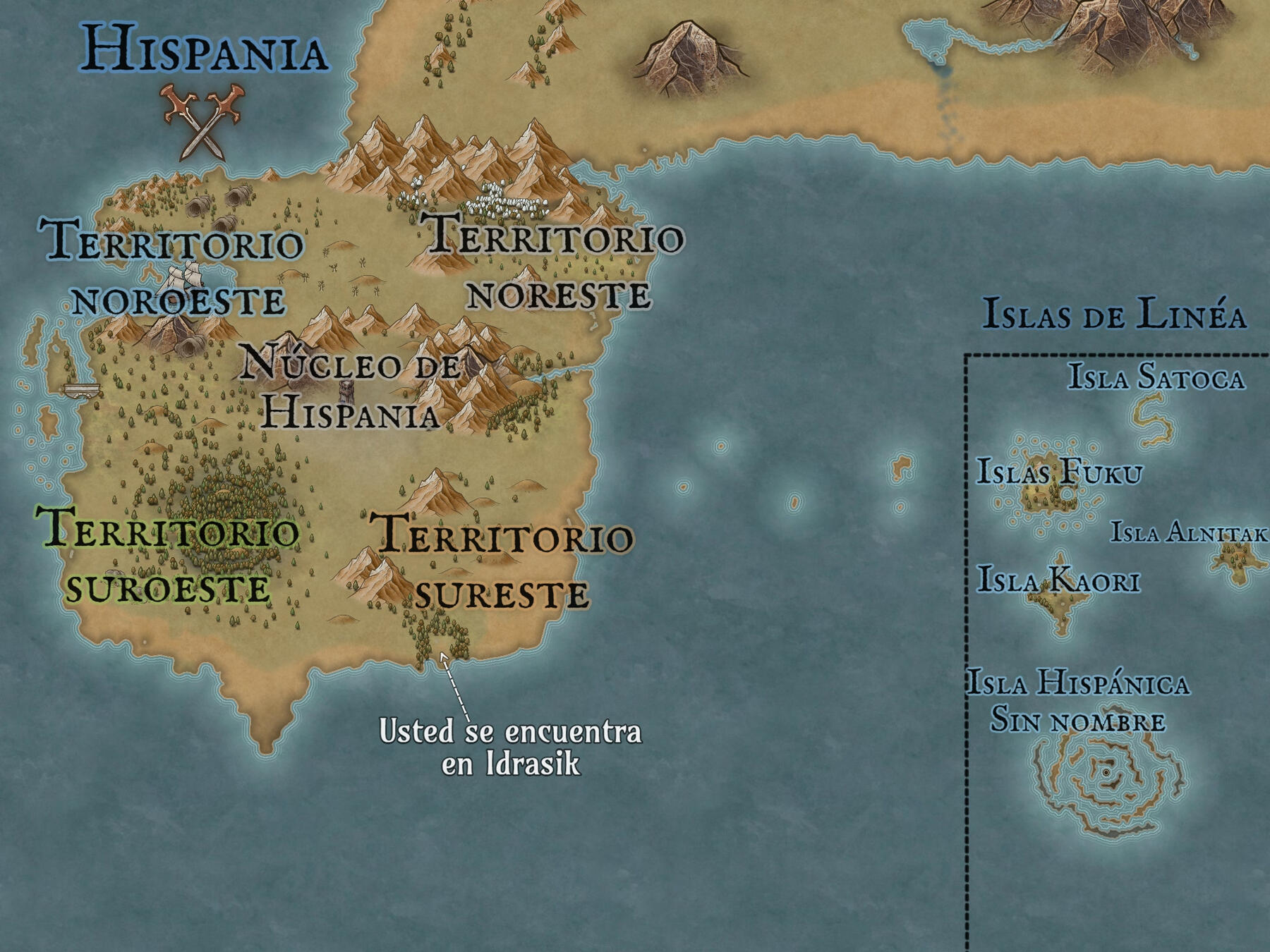 Mapa de Hispania